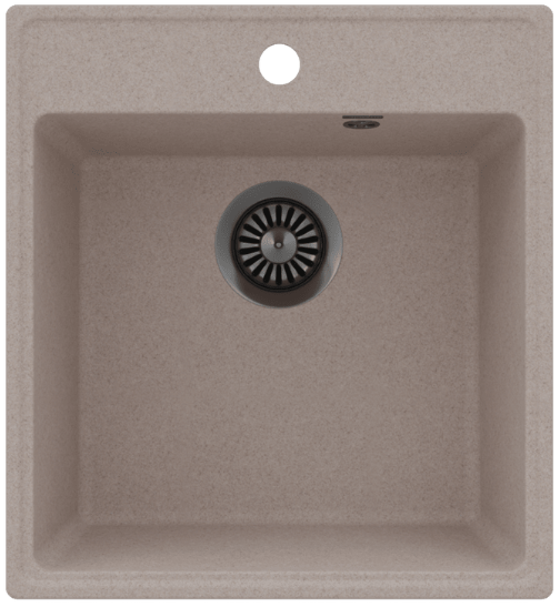 Maunfeld Perla 460 MFQS-460BG, мойка, гранит, бежевый