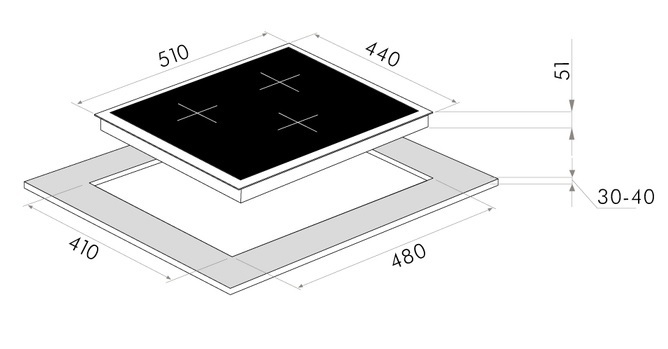 Maunfeld EGHE.43.3STS-EW