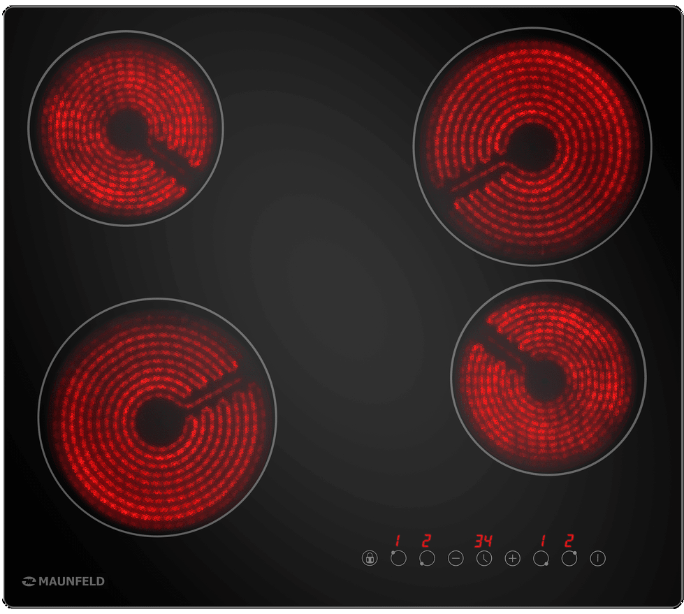 Maunfeld Basel (духовой шкаф AEOF6060B2 + варочная панель AVCE594STBK)