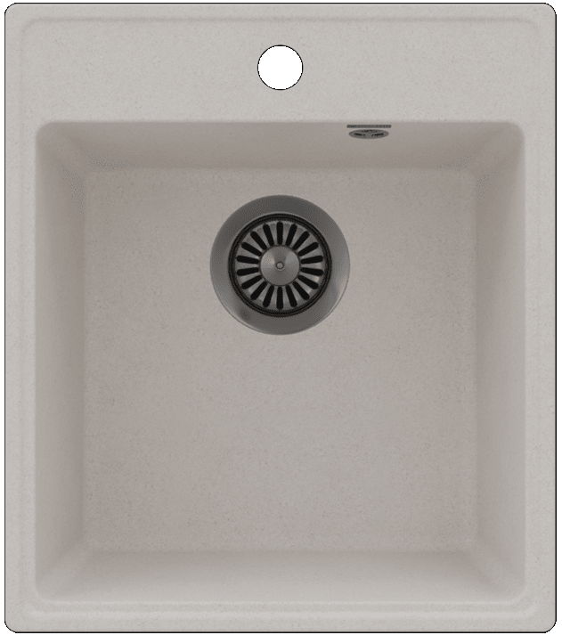 Maunfeld Perla 425 MFQS-425W, мойка, гранит, кремовый