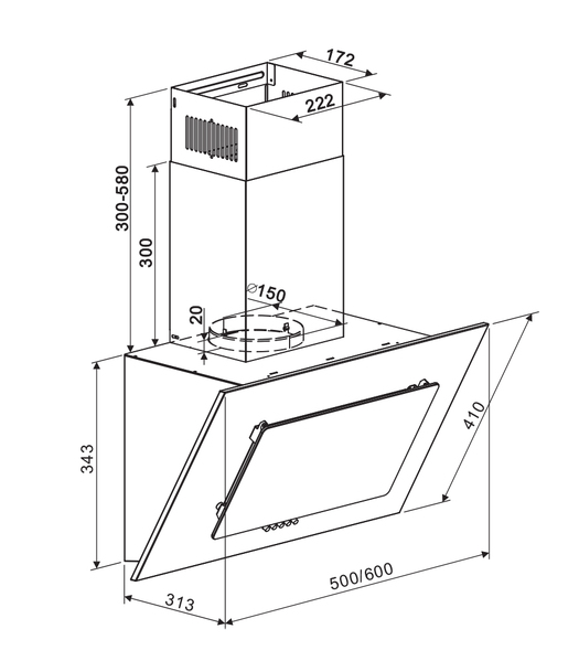 Maunfeld TOWER A 60 Black