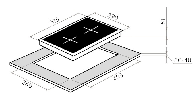 Maunfeld EGHG.32.23CB/G
