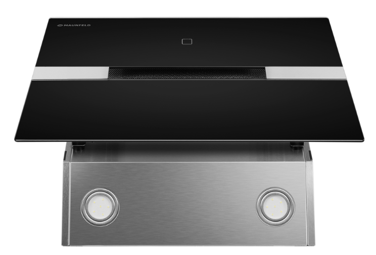 Maunfeld MERSEY 60 нержавеющая сталь/черное стекло