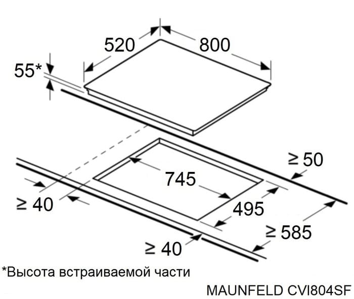 Maunfeld CVI804SFLGR Inverter