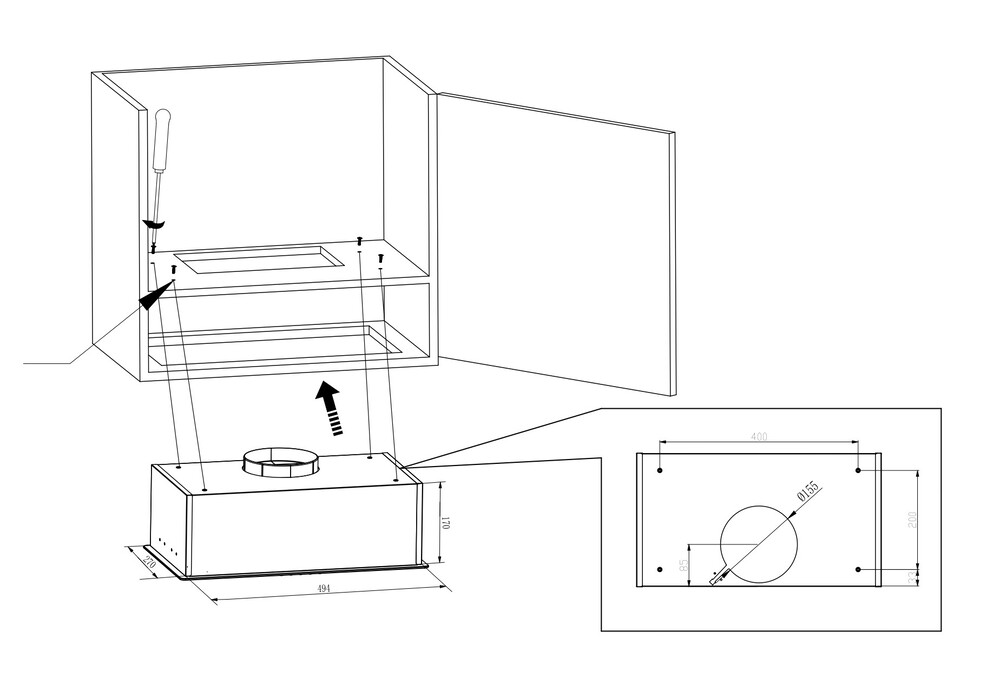 Monsher MASSY 60 Noir