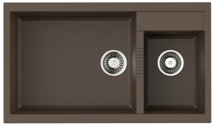 Omoikiri Tedori 86-2-LB-ES, мойка, гранит, espresso