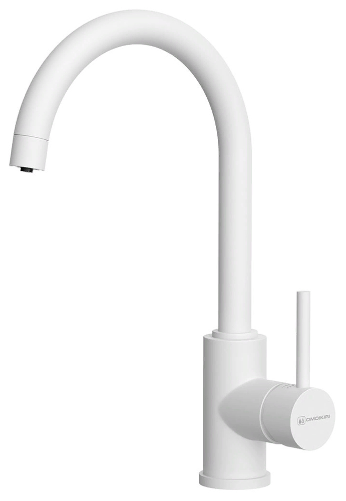 Omoikiri Shinagawa 2 Plus-WH, смеситель, гранит, белый