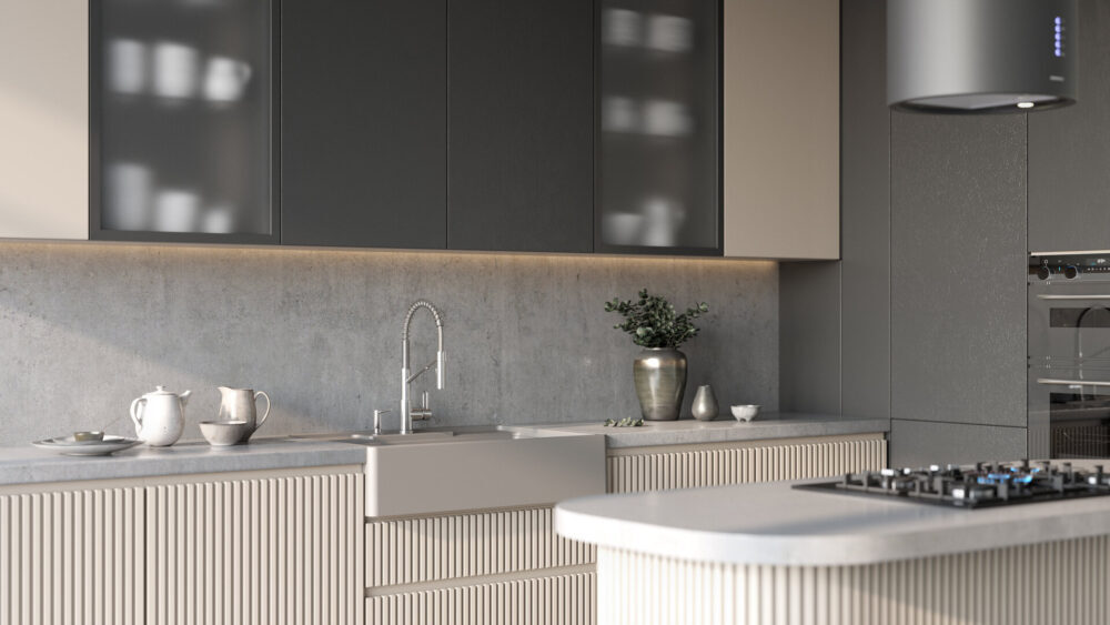 Omoikiri Kinokawa 90-GR, мойка, керамика, leningrad grey