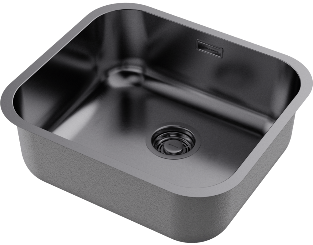 Omoikiri Omi 49-U-GM, мойка, нержавеющая сталь/вороненая сталь