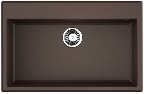 Omoikiri Tedori 79-DC, мойка, гранит, темный шоколад