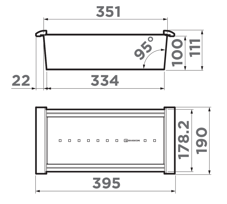 Omoikiri CO-05-GM, коландер, вороненая сталь
