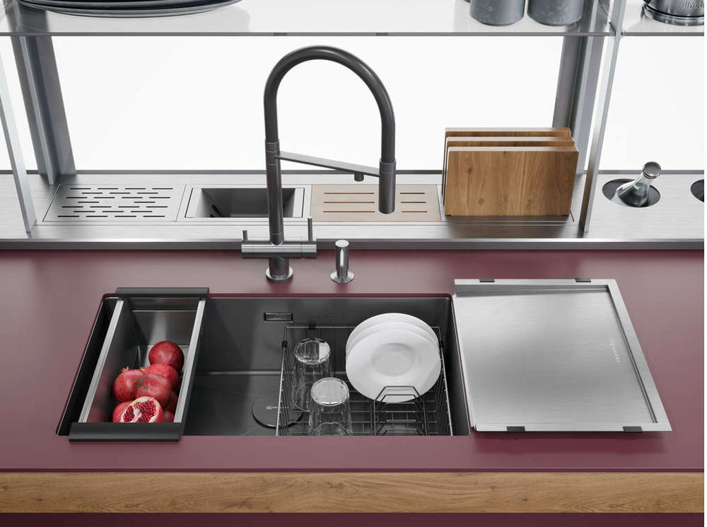 Omoikiri Kanto-C, смеситель, хром/белый гибкий шланг