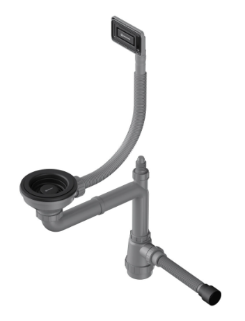 Omoikiri WK-1-UN-GB Арматура для одночашевых моек с универсальным прямоугольным переливом