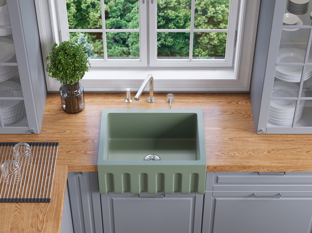 Omoikiri Mikura 61-PE, мойка, керамика, pebble