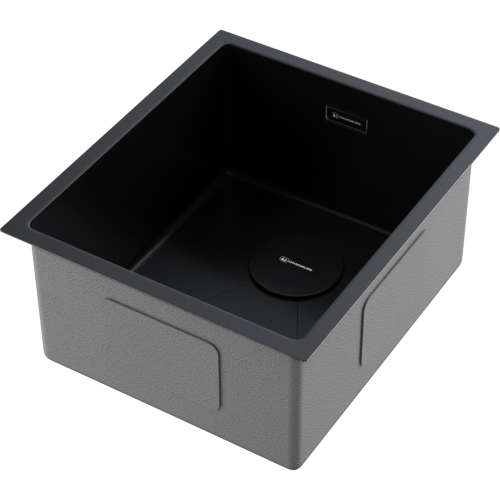 Omoikiri Taki 38-U/IF-GB, мойка, нержавеющая сталь/графит