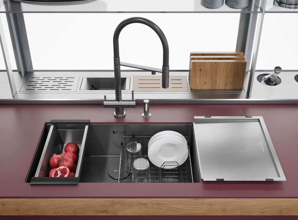 Omoikiri Taki 74-U/IF-GB, мойка, нержавеющая сталь/графит