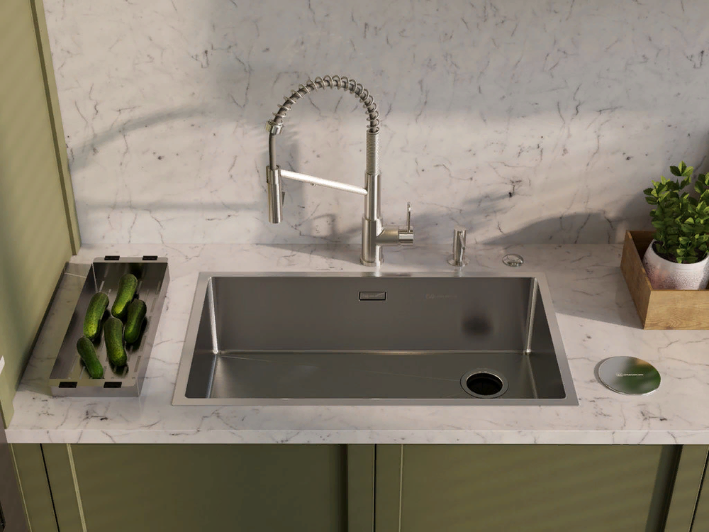 Omoikiri Taki 74-U/IF-IN SIDE, мойка, нержавеющая сталь