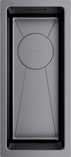 Omoikiri Taki 20-U/IF-GM, мойка, нержавеющая сталь/вороненая сталь