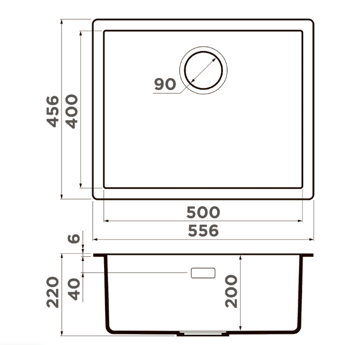 Omoikiri Yamakawa 55T-U/I-PL, мойка, гранит, платина