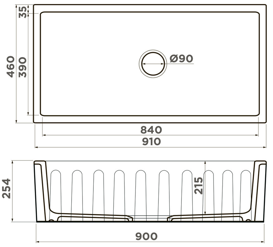 Omoikiri Mikura 91-WH, мойка, керамика, белый