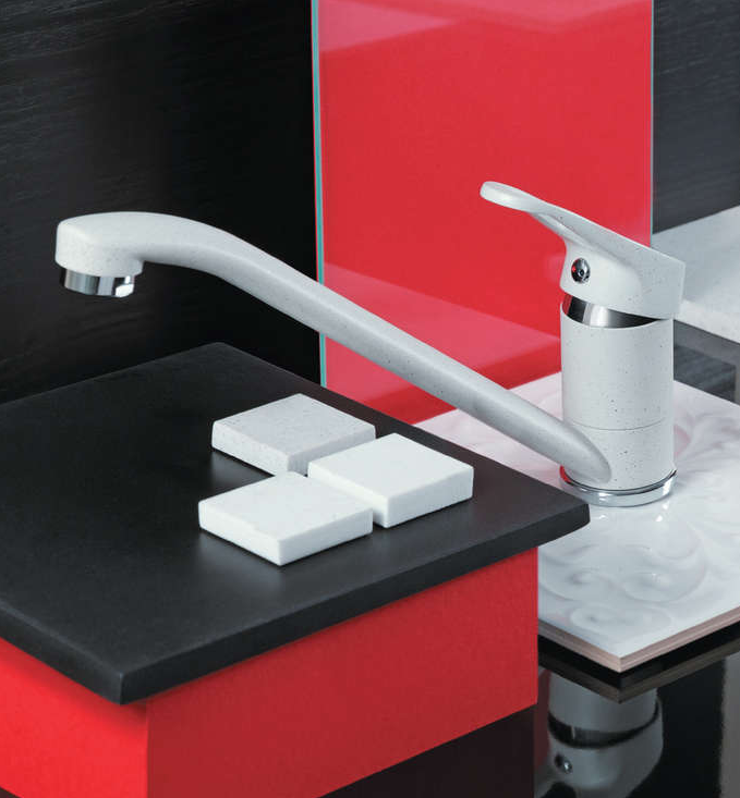 Omoikiri Kado-BL, смеситель, гранит, черный