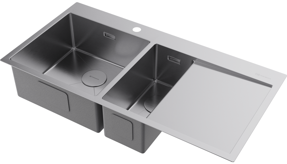 Omoikiri Akisame 100-2-IN-L, мойка, нержавеющая сталь, чаша слева