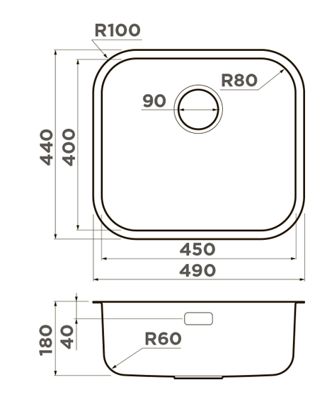 Omoikiri Omi 49-U/I-LG, мойка, светлое золото