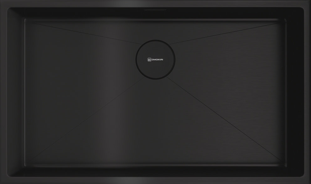 Omoikiri Taki 74-U/IF-GB, мойка, нержавеющая сталь/графит
