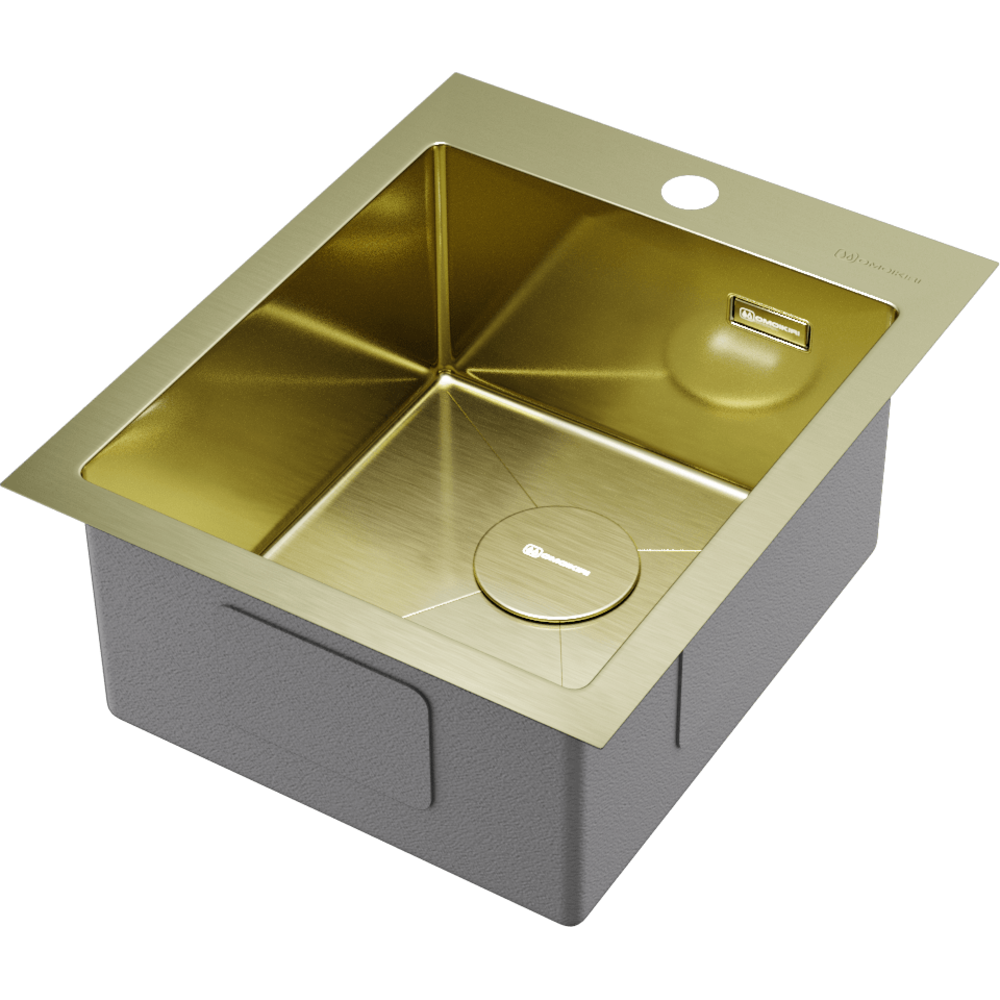 Omoikiri Akisame 41-LG, мойка, нержавеющая сталь/светлое золото