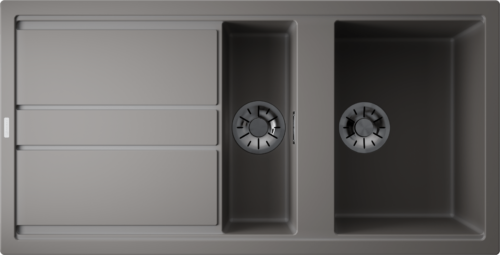 Omoikiri Kitagawa 100-2-GR, мойка, керамика, leningrad grey