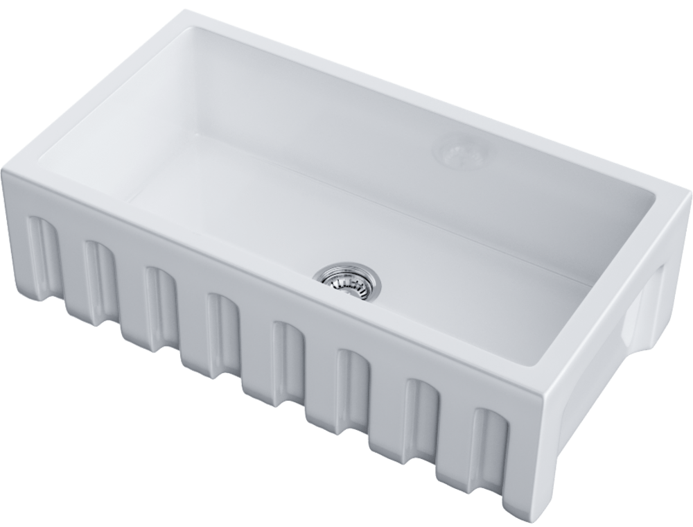 Omoikiri Mikura 83-WH Glossy, мойка, керамика, белый глянцевый