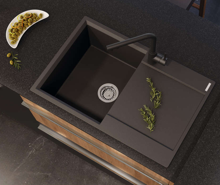 Omoikiri Daisen 78-LB-BE, мойка, гранит, ваниль