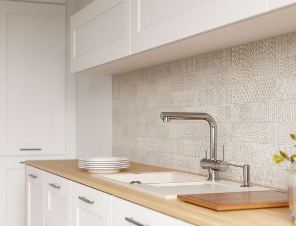 Omoikiri Takamatsu-S-PW, смеситель, чистый белый