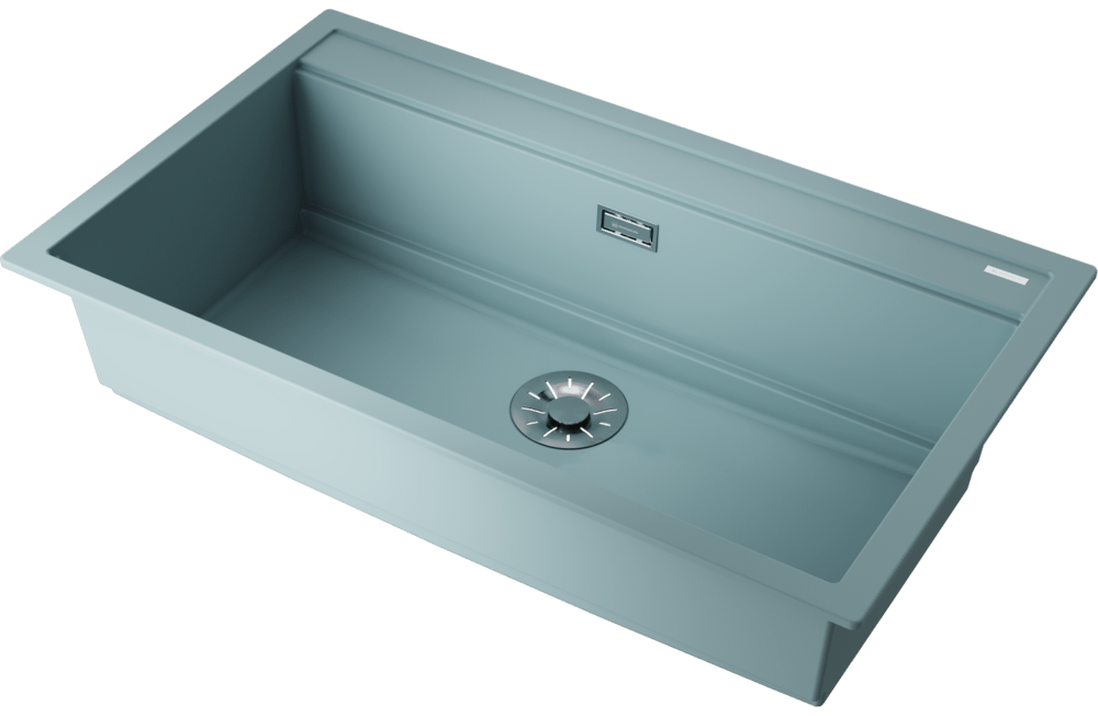 Omoikiri Kitagawa 86-LB-AZ, мойка, керамика, лазурно- голубой
