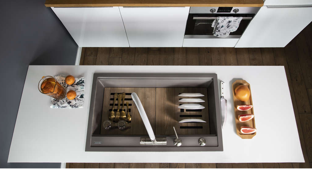 Omoikiri Kitagawa 86-LB-GR, мойка, керамика, leningrad grey