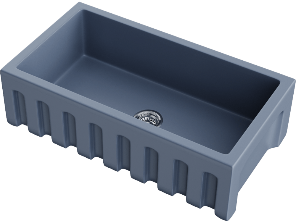 Omoikiri Mikura 91-SB, мойка, керамика, smoky blue