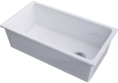 Omoikiri Torishima 67-U/I-WH Glossy, мойка, керамика, белый глянцевый