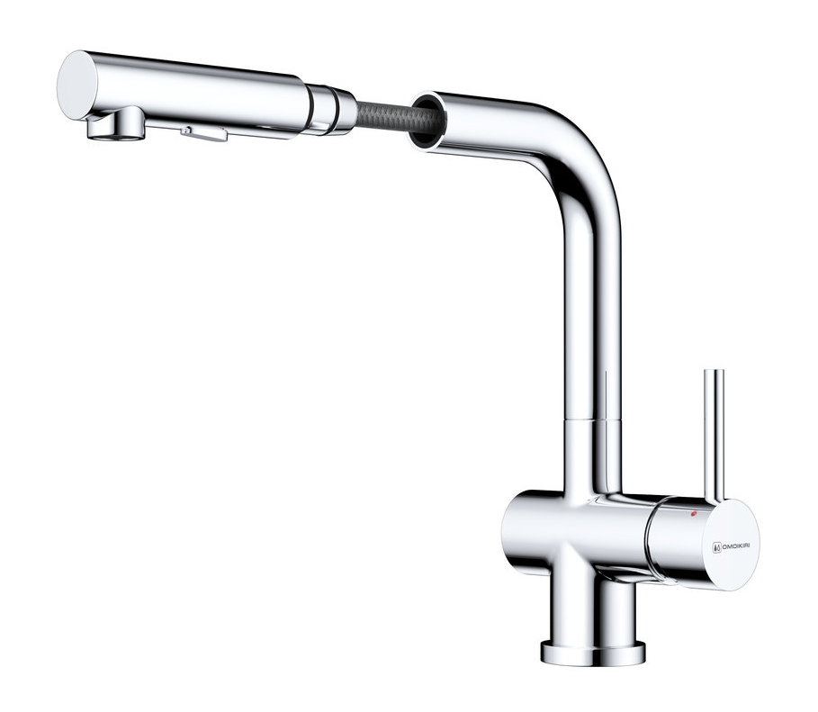 Omoikiri Koriyama-SB-BN, смеситель, нержавеющая сталь