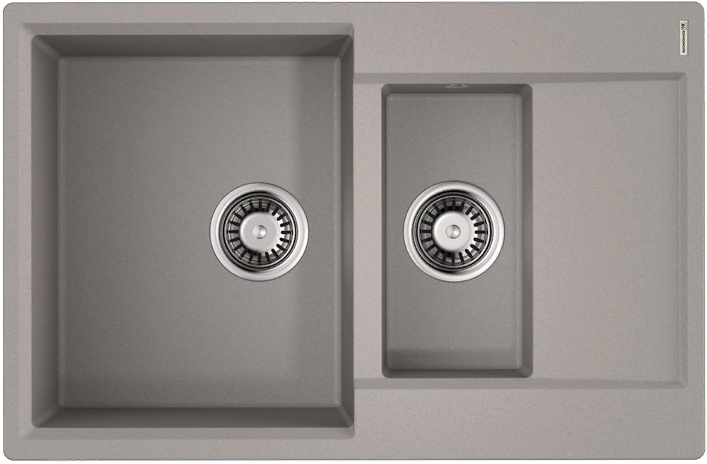 Omoikiri Daisen 78-2T-GR, мойка, гранит, leningrad grey
