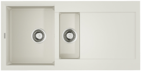 Omoikiri Sakaime 100-2-WH, мойка, гранит, белый