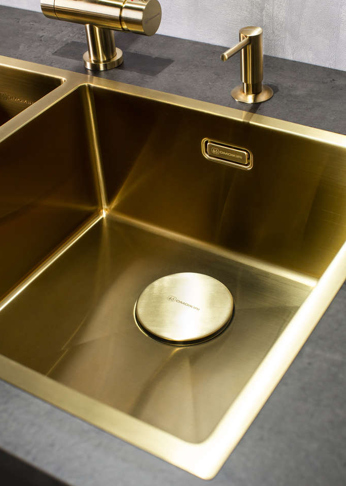 Omoikiri GM Декоративная накладка для выпуска, вороненая сталь