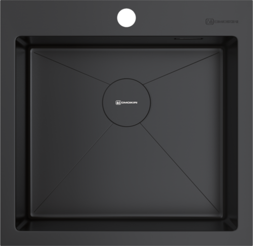 Omoikiri Akisame 51-GB, мойка, нержавеющая сталь/графит