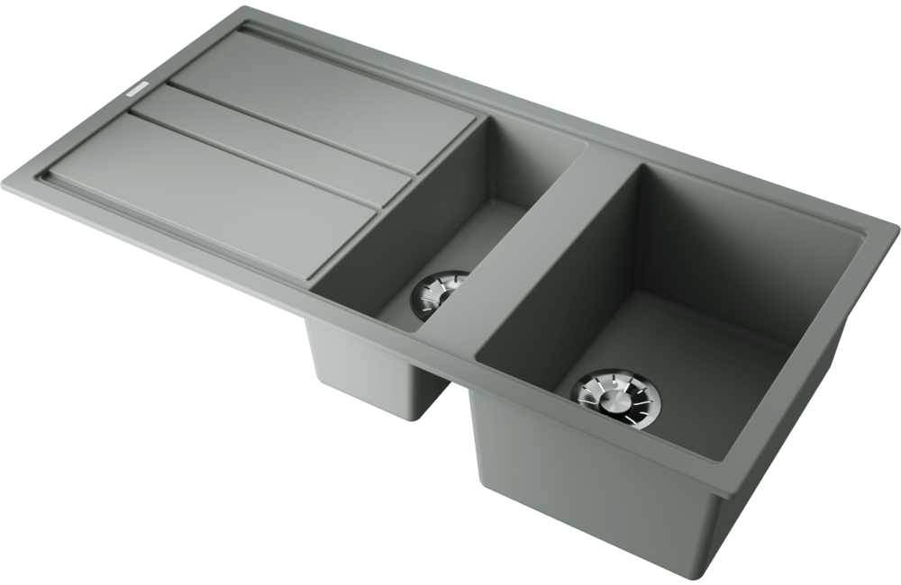 Omoikiri Kitagawa 100-2-WG, мойка, керамика, ветреный зеленый