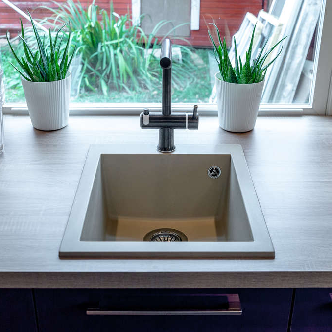 Omoikiri Bosen 41-SA, мойка, гранит, бежевый