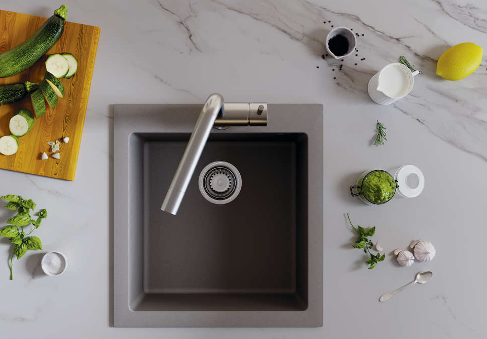 Omoikiri Bosen 47-BL, мойка, гранит, черный