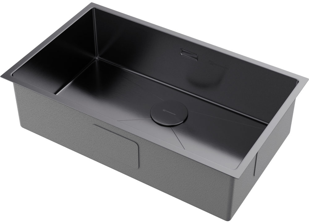 Omoikiri Taki 74-U/IF-GM, мойка, нержавеющая сталь/вороненая сталь