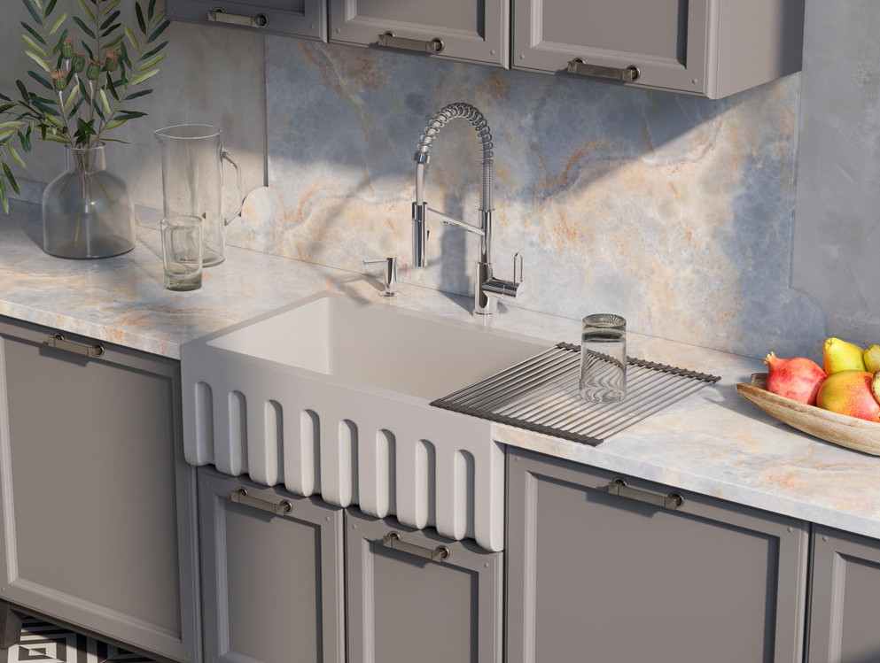 Omoikiri Mira-TA, раковина, керамика, серо-коричневый