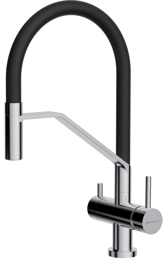 Omoikiri Akeno-C-BL, смеситель, хром/черный