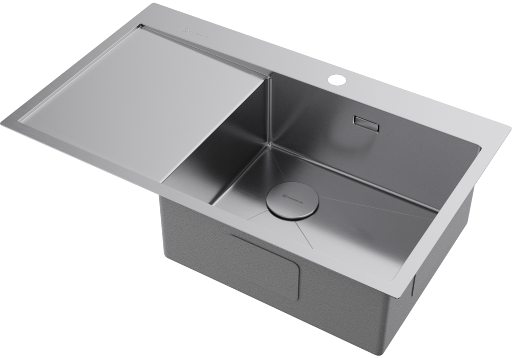 Omoikiri Akisame 86-IN-R Side , мойка, нержавеющая сталь, чаша справа