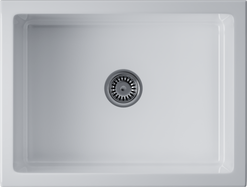 Omoikiri Mikura 61-WH Glossy, мойка, керамика, белый глянцевый